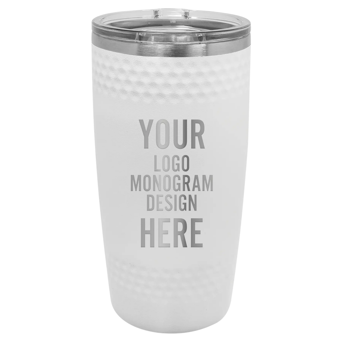 Personalized Polar Camel 20 oz Tumbler with Sliding Lid - White