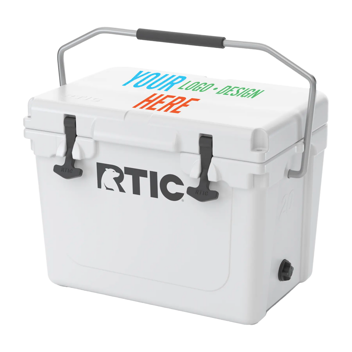 Rtic 20 Qt Personalized RTIC 20 Qt Ultra-Tough Cooler White Iconic