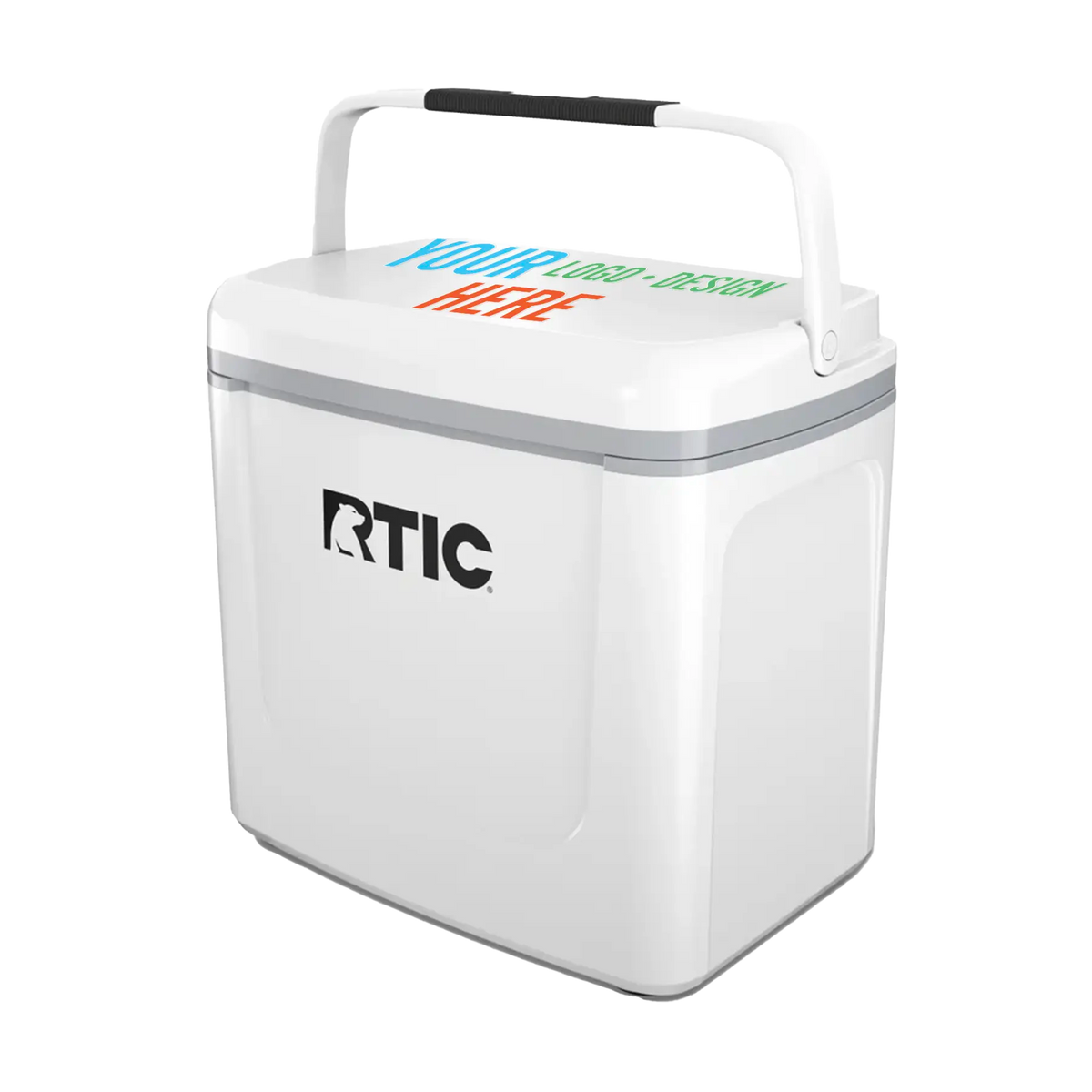 Personalized RTIC 20 qt Ultra-Tough Cooler White Iconic Imprint