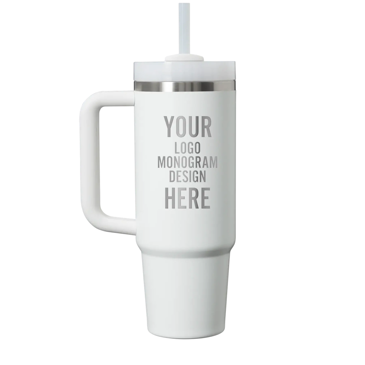 30 ounce stanley tumblers Laser Etched Stanley IceFlow 30 oz Tumbler Mug with Straw Lid in Frost