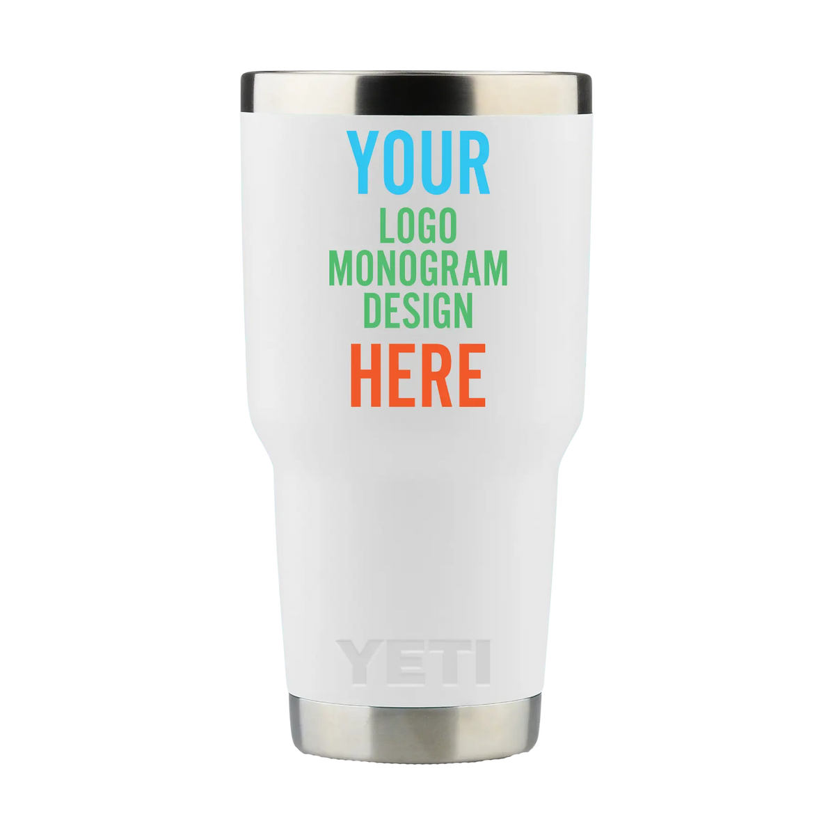 30oz yeti tumblers UV Full Color Printed White YETI 30 oz Rambler Tumbler Gift