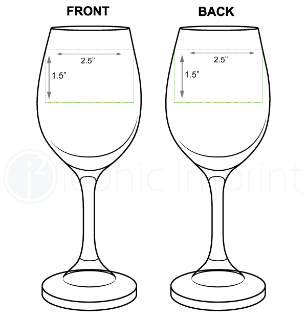 11 oz Wine Glass Imprint Area