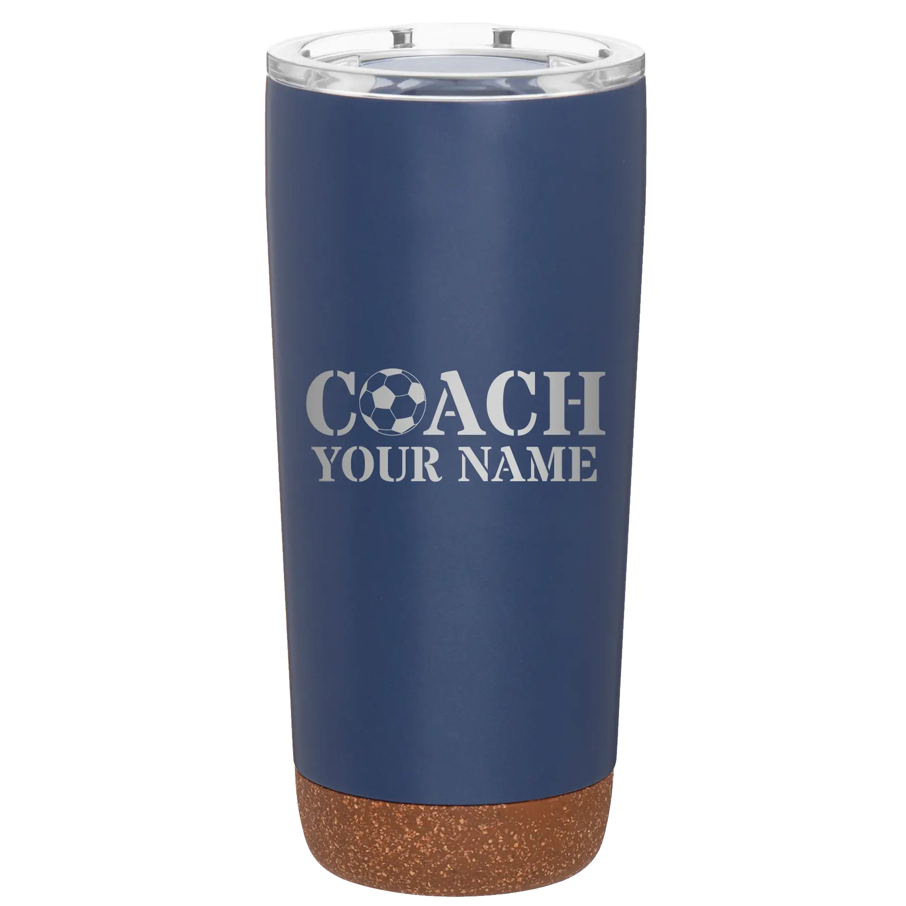 Personalized constellation 20 oz vacuum insulated tumbler with 'Soccer Coach' design
