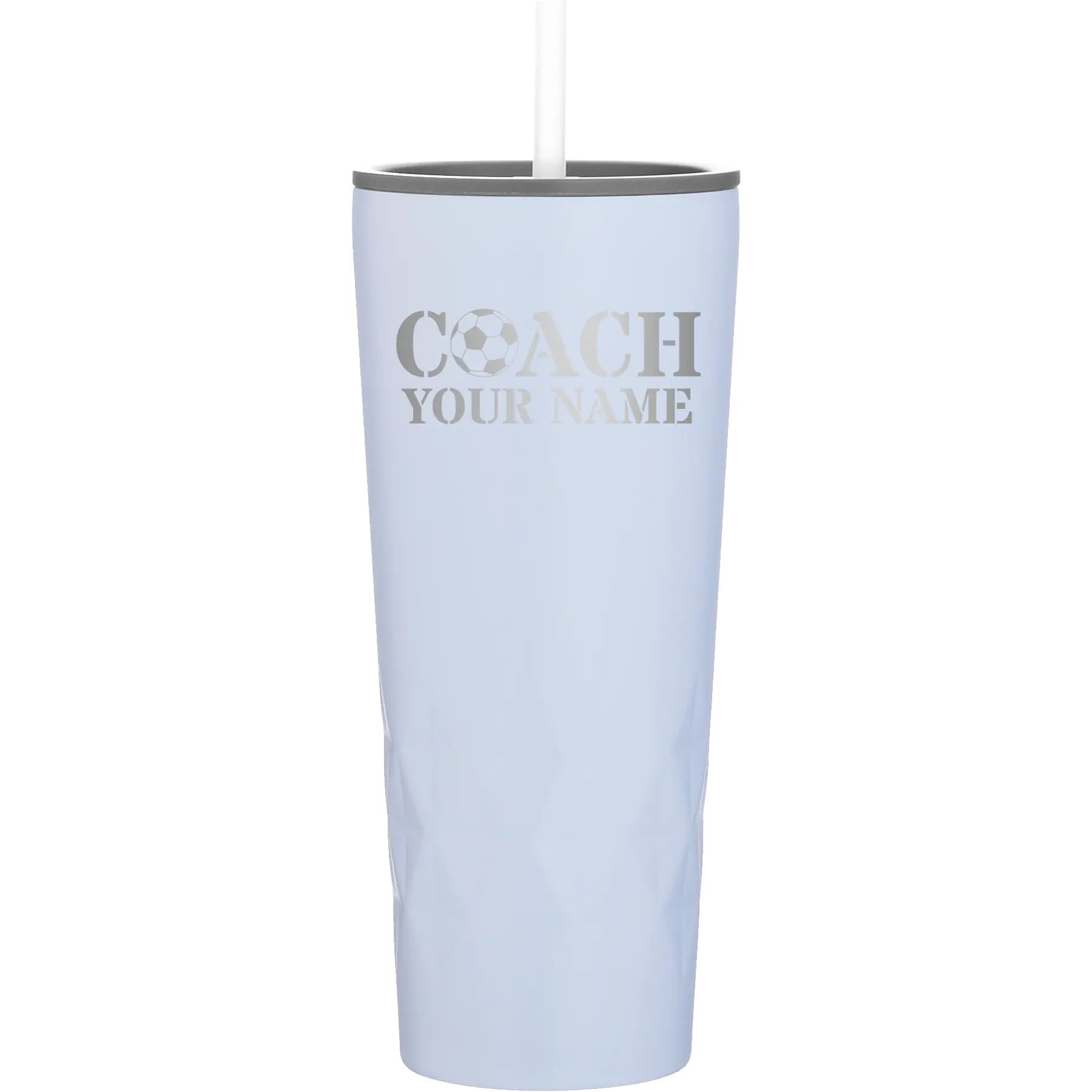 Personalized landfall 20 oz vacuum insulated tumbler with 'Soccer Coach' design