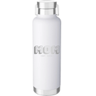 Personalized white 24 oz vacuum insulated water bottle with 'Mom Est' design