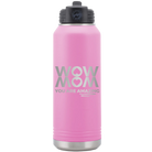 Laser etched light purple 32 oz vacuum insulated water bottle with 'Wow Mom You Are Amazing' design