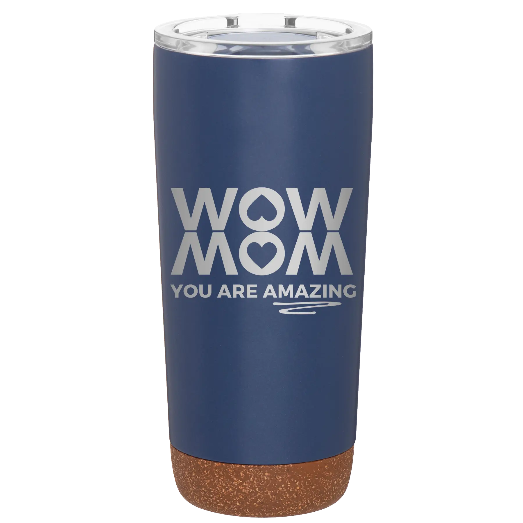 Laser etched constellation 20 oz vacuum insulated tumbler with 'Wow Mom You Are Amazing' design