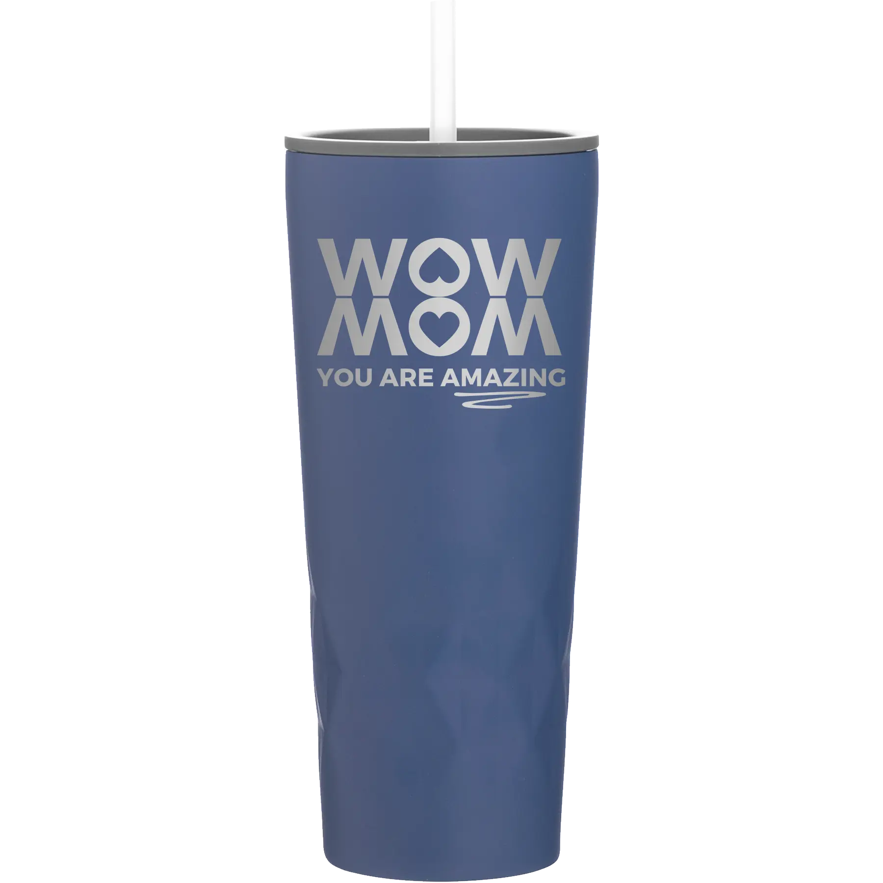 Laser etched constellation 20 oz vacuum insulated tumbler with 'Wow Mom You Are Amazing' design