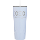 Laser etched landfall 20 oz vacuum insulated tumbler with 'Wow Mom You Are Amazing' design