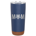 Laser etched constellation 20 oz vacuum insulated tumbler with 'Mom Cheer' design