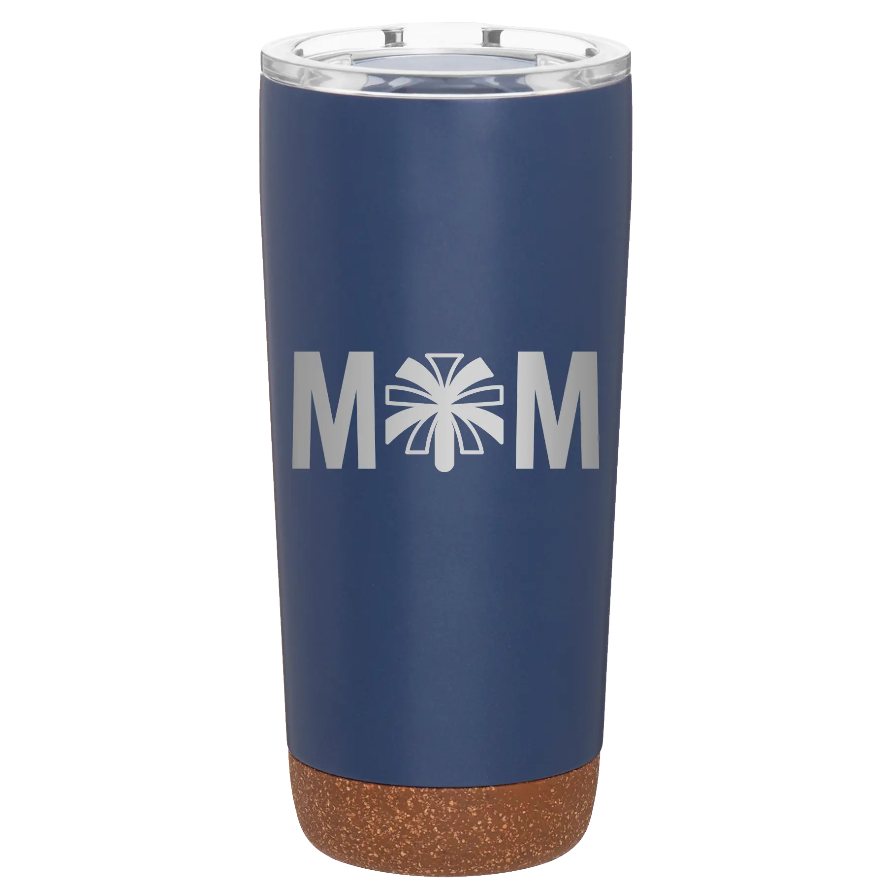 Laser etched constellation 20 oz vacuum insulated tumbler with 'Mom Cheer' design