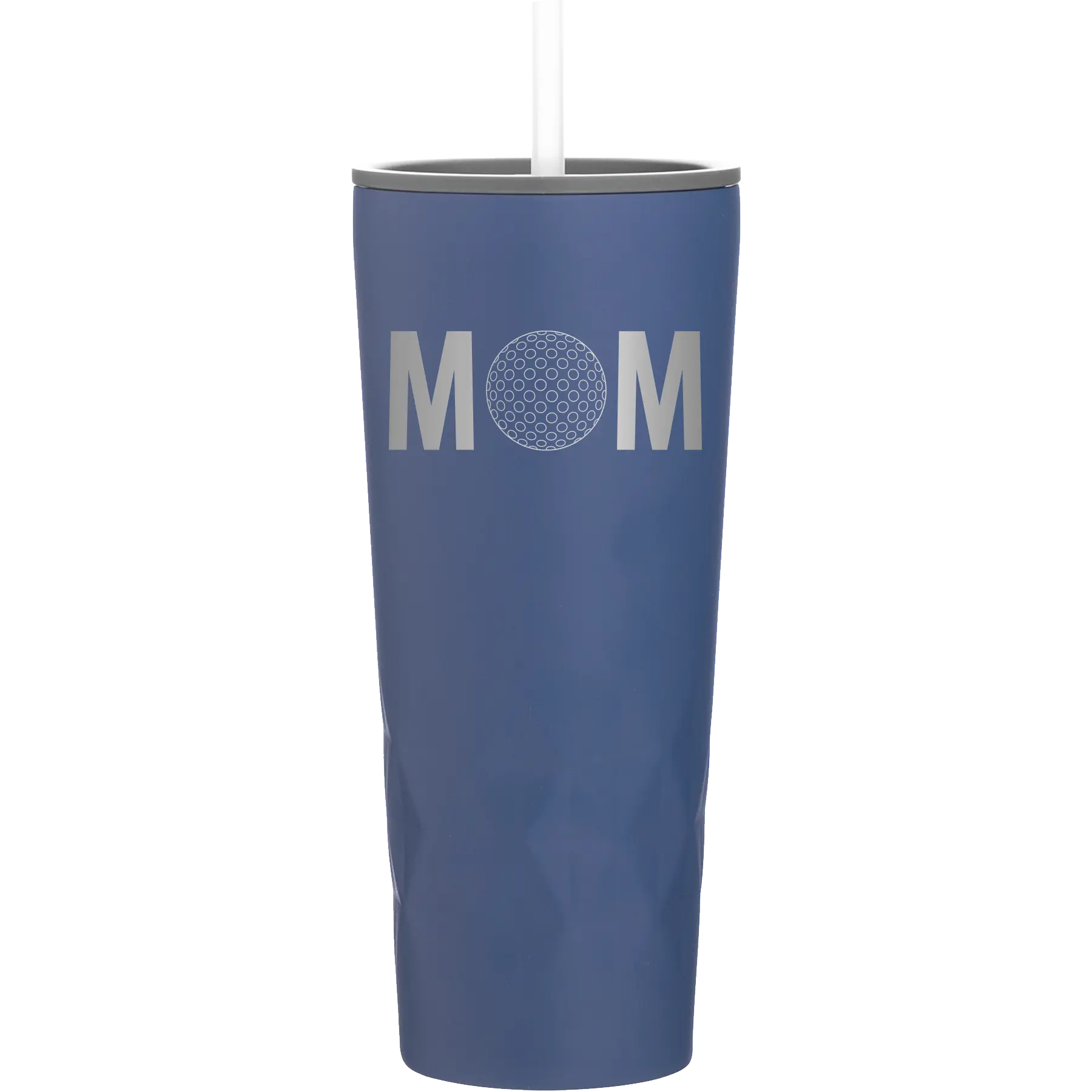 Laser etched constellation 20 oz vacuum insulated tumbler with 'Mom Golf' design