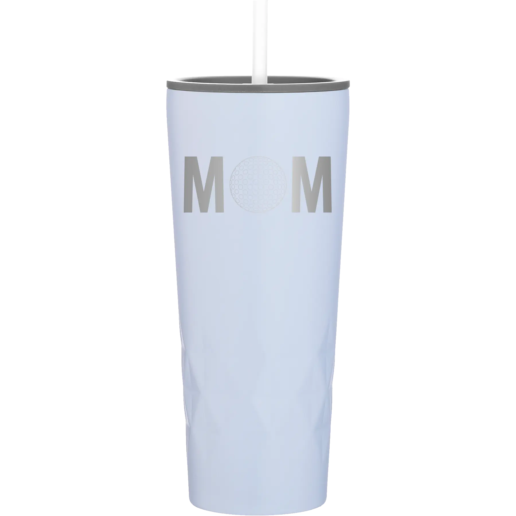 Laser etched landfall 20 oz vacuum insulated tumbler with 'Mom Golf' design