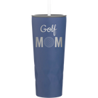 Laser etched constellation 20 oz vacuum insulated tumbler with 'Mom Golf2' design