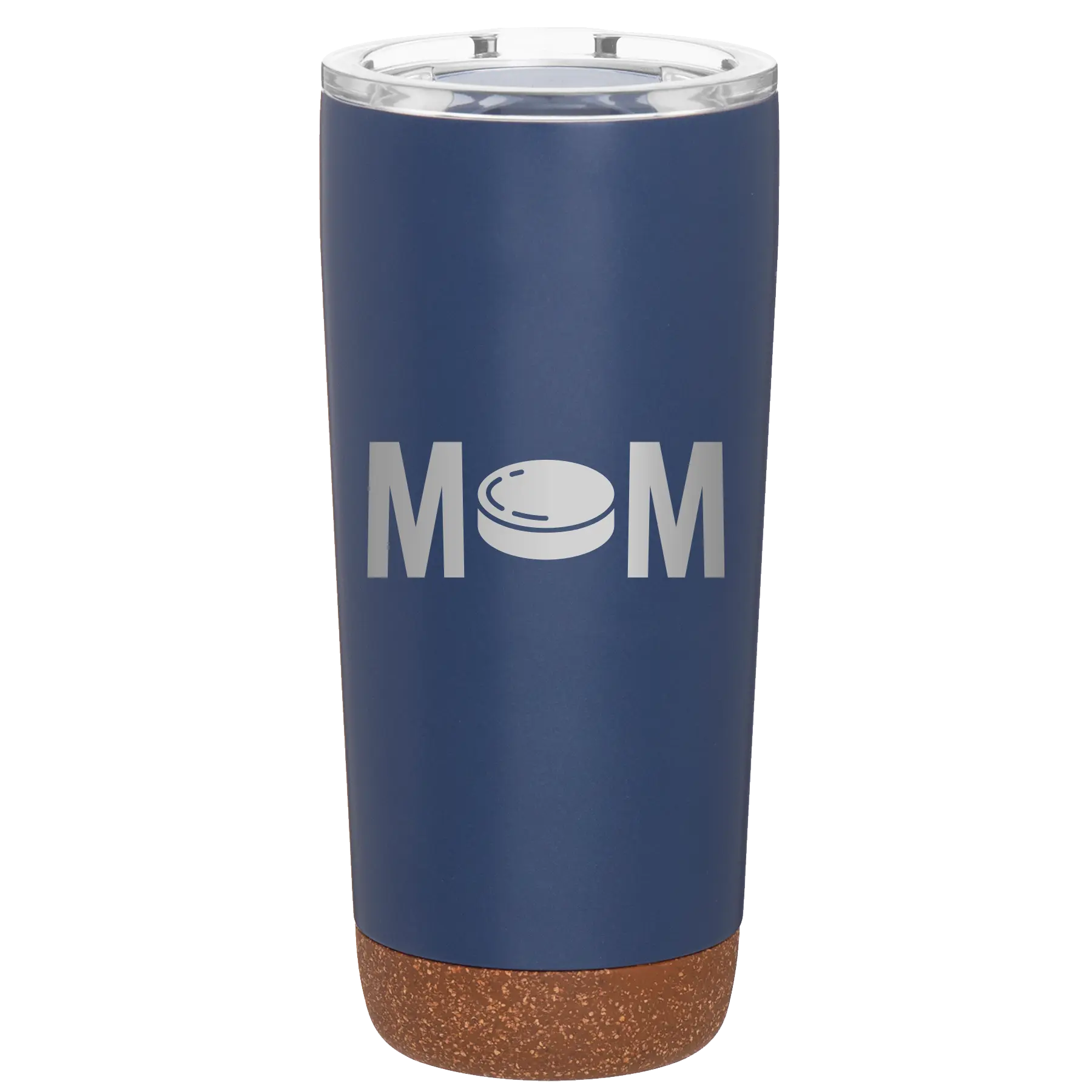 Laser etched constellation 20 oz vacuum insulated tumbler with 'Mom Hockey' design
