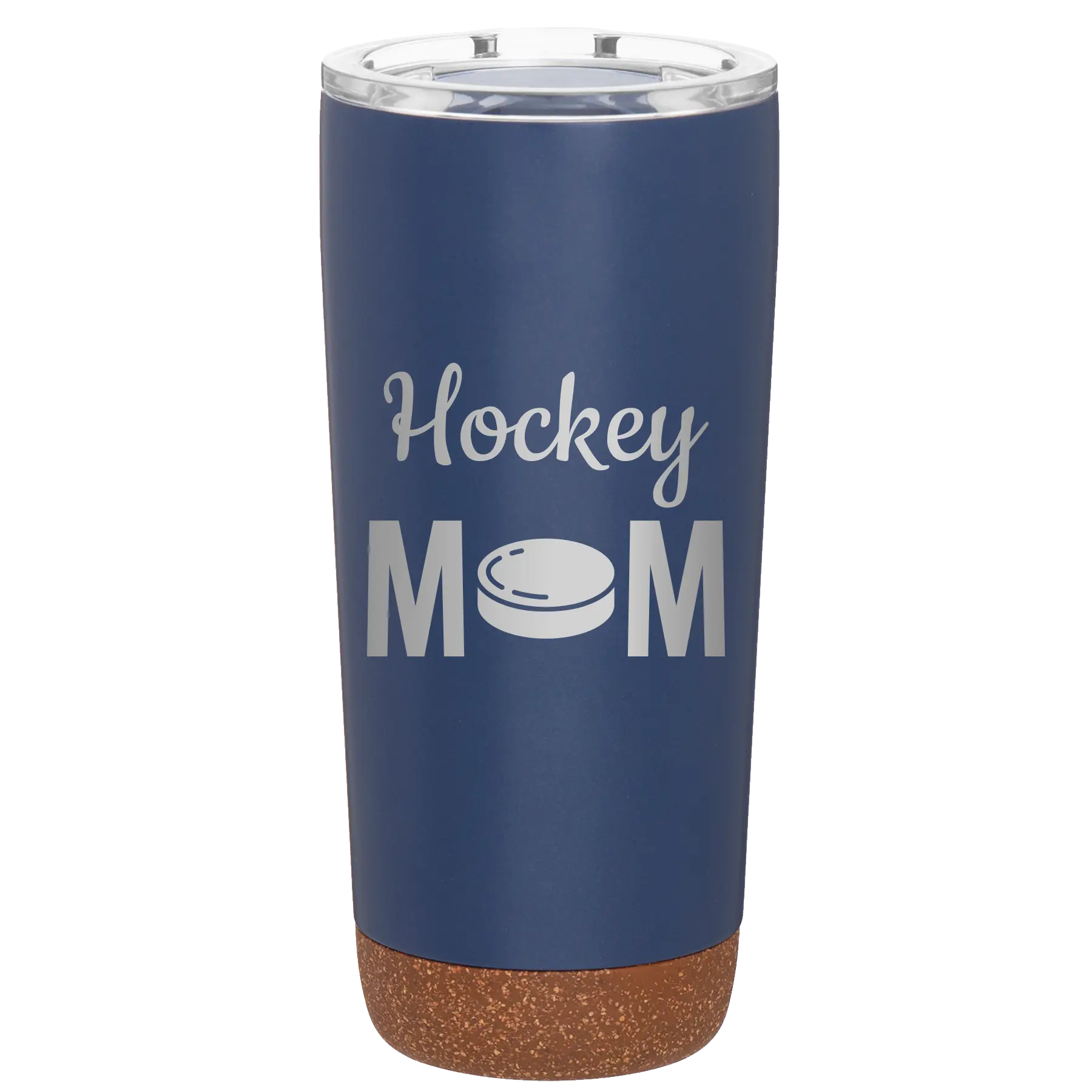 Laser etched constellation 20 oz vacuum insulated tumbler with 'Mom Hockey2' design