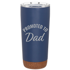 Personalized constellation 20 oz vacuum insulated tumbler with 'Promoted to Dad' design
