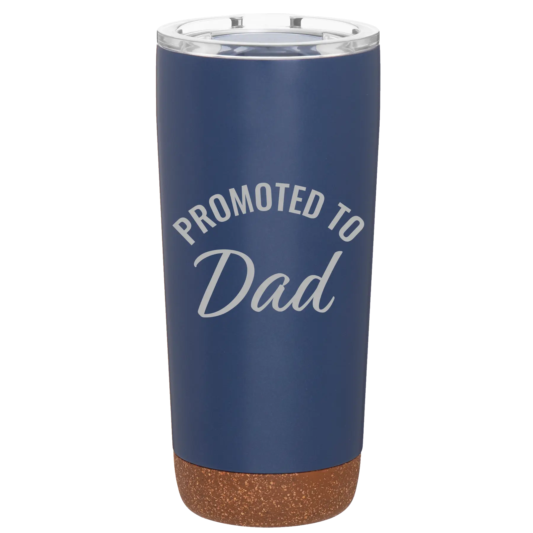Personalized constellation 20 oz vacuum insulated tumbler with 'Promoted to Dad' design