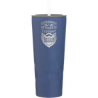 Laser etched constellation 20 oz vacuum insulated tumbler with 'Awesome Dads have Tattoos and Beards' design