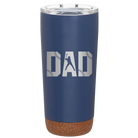 Laser etched constellation 20 oz vacuum insulated tumbler with 'Baseball Dad' design