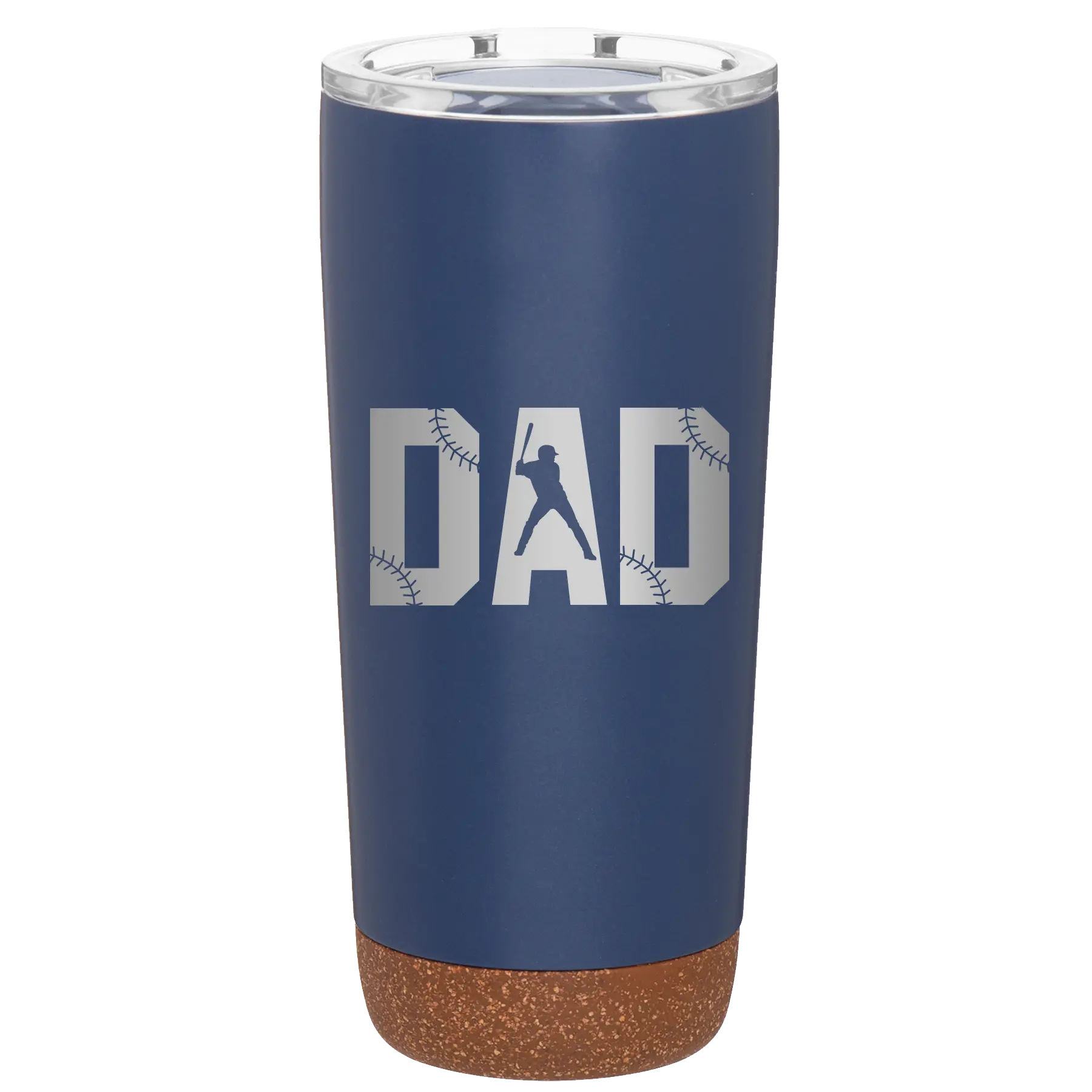 Laser etched constellation 20 oz vacuum insulated tumbler with 'Baseball Dad' design