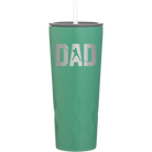 Laser etched forage 20 oz vacuum insulated tumbler with 'Baseball Dad' design