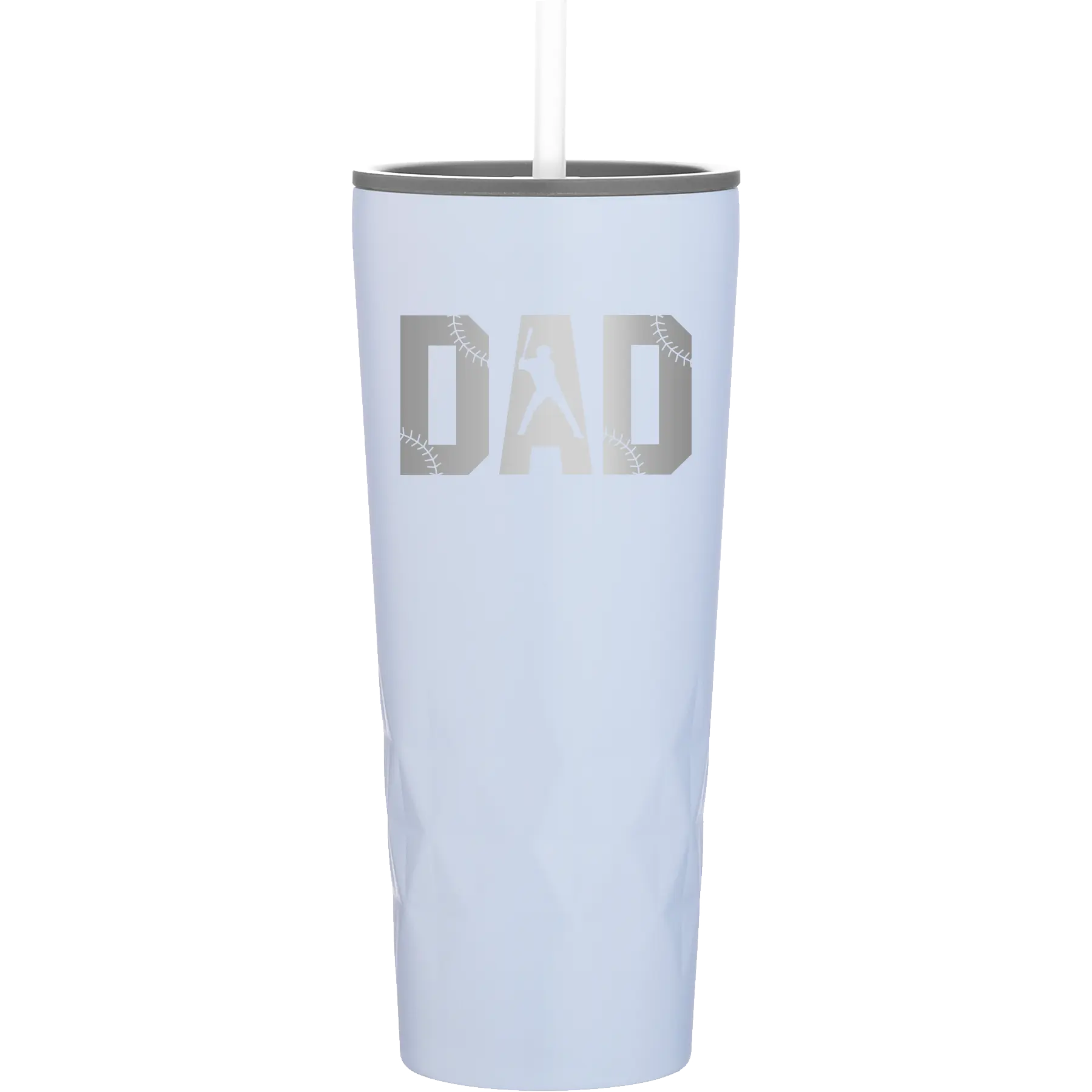 Laser etched landfall 20 oz vacuum insulated tumbler with 'Baseball Dad' design