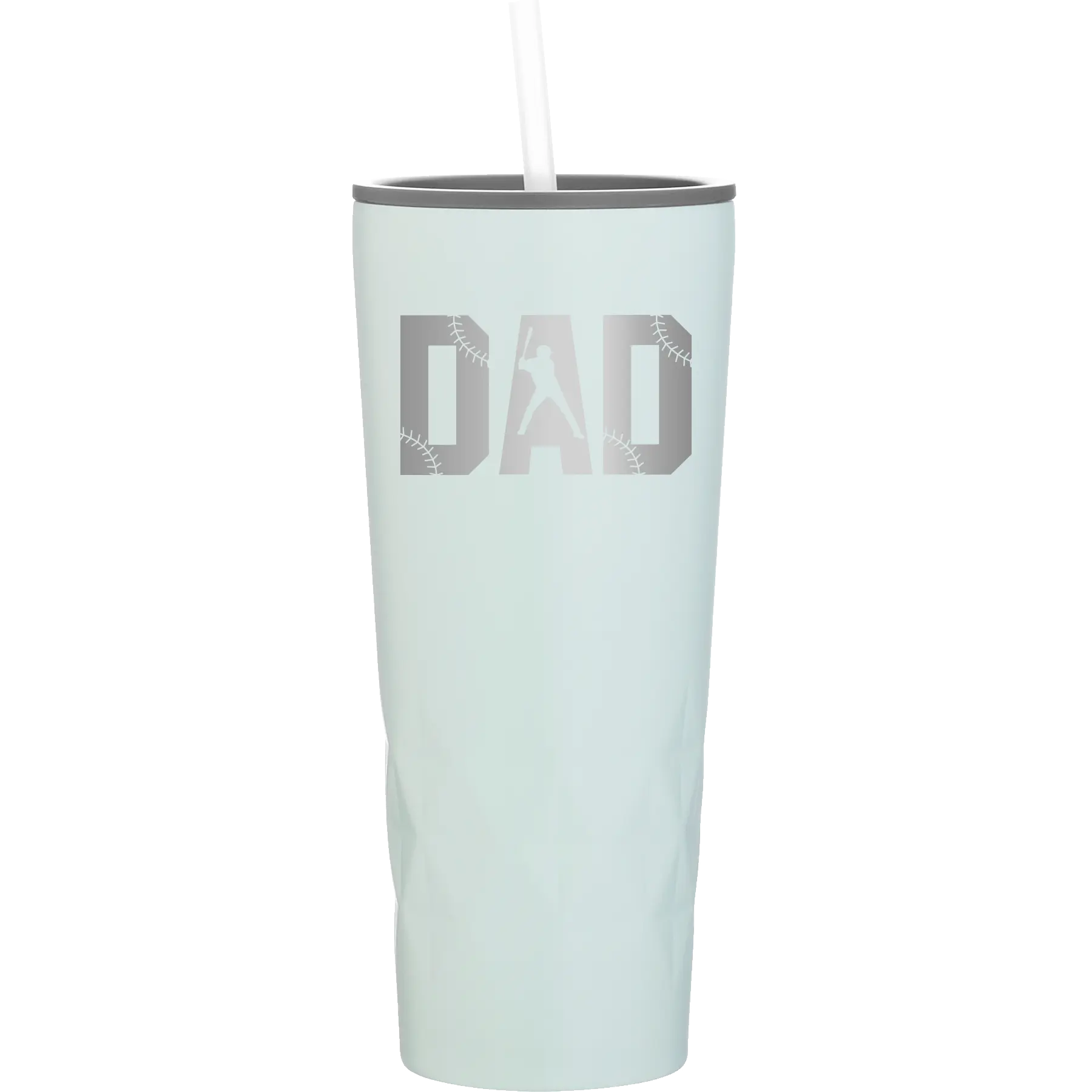 Laser etched meadow 20 oz vacuum insulated tumbler with 'Baseball Dad' design