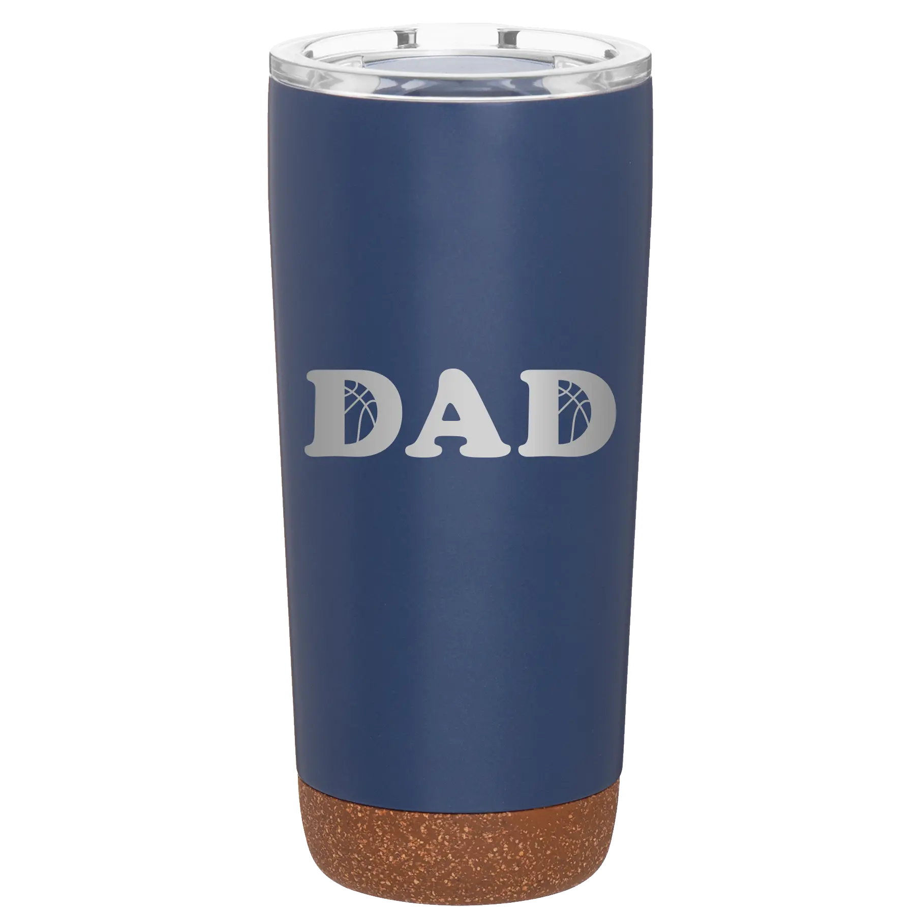 Laser etched constellation 20 oz vacuum insulated tumbler with 'Basketball Dad' design