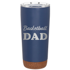 Laser etched constellation 20 oz vacuum insulated tumbler with 'Basketball Dad2' design