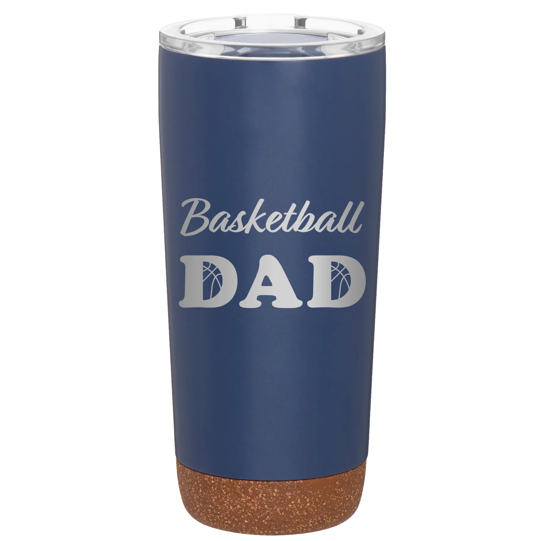Laser etched constellation 20 oz vacuum insulated tumbler with 'Basketball Dad2' design