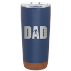Laser etched constellation 20 oz vacuum insulated tumbler with 'Football Dad' design
