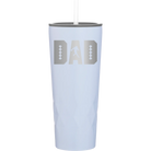 Laser etched landfall 20 oz vacuum insulated tumbler with 'Football Dad' design