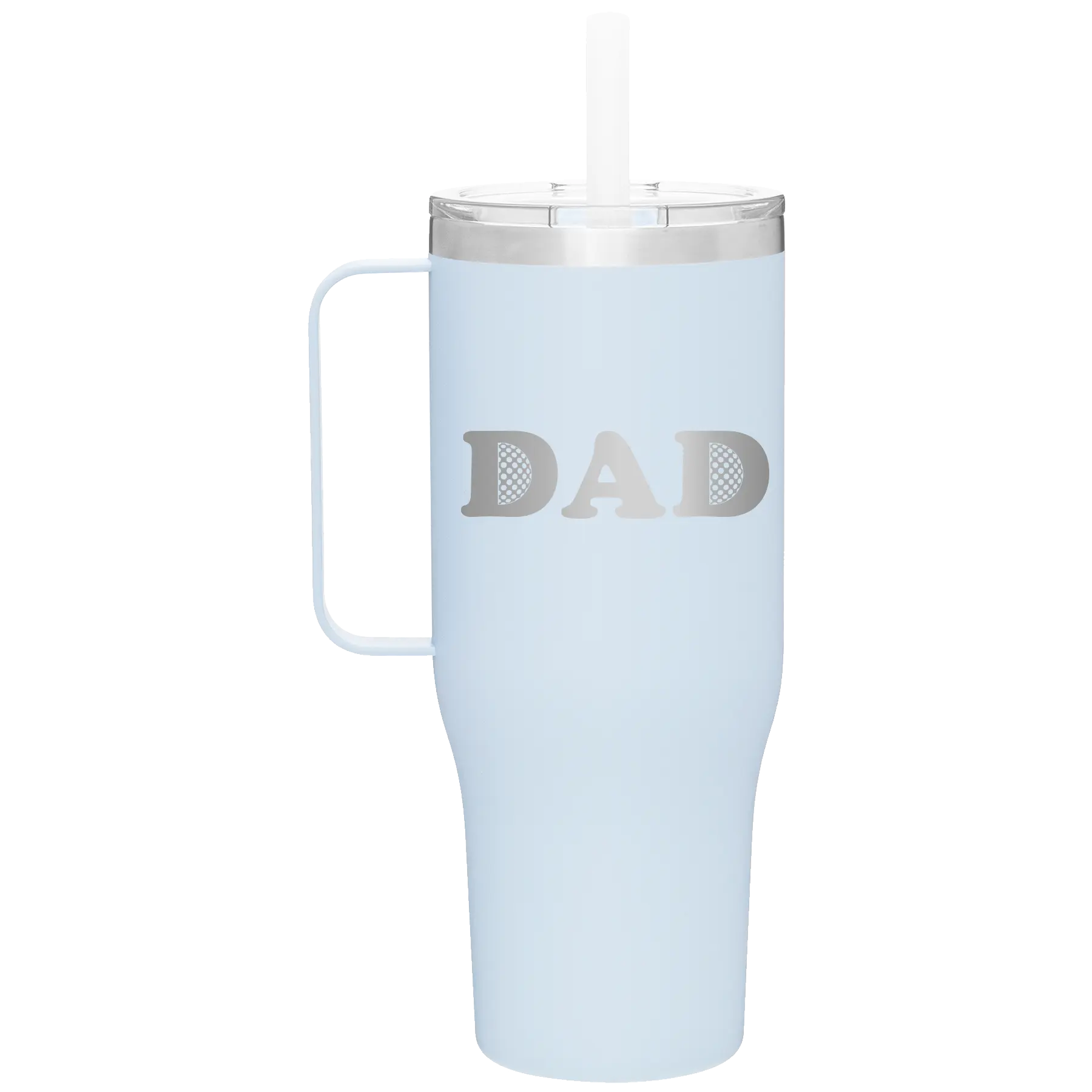 Laser etched landfall 40 oz vacuum insulated tumbler mug with 'Golf Dad' design
