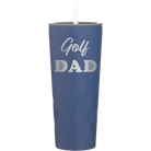 Laser etched constellation 20 oz vacuum insulated tumbler with 'Golf Dad2' design