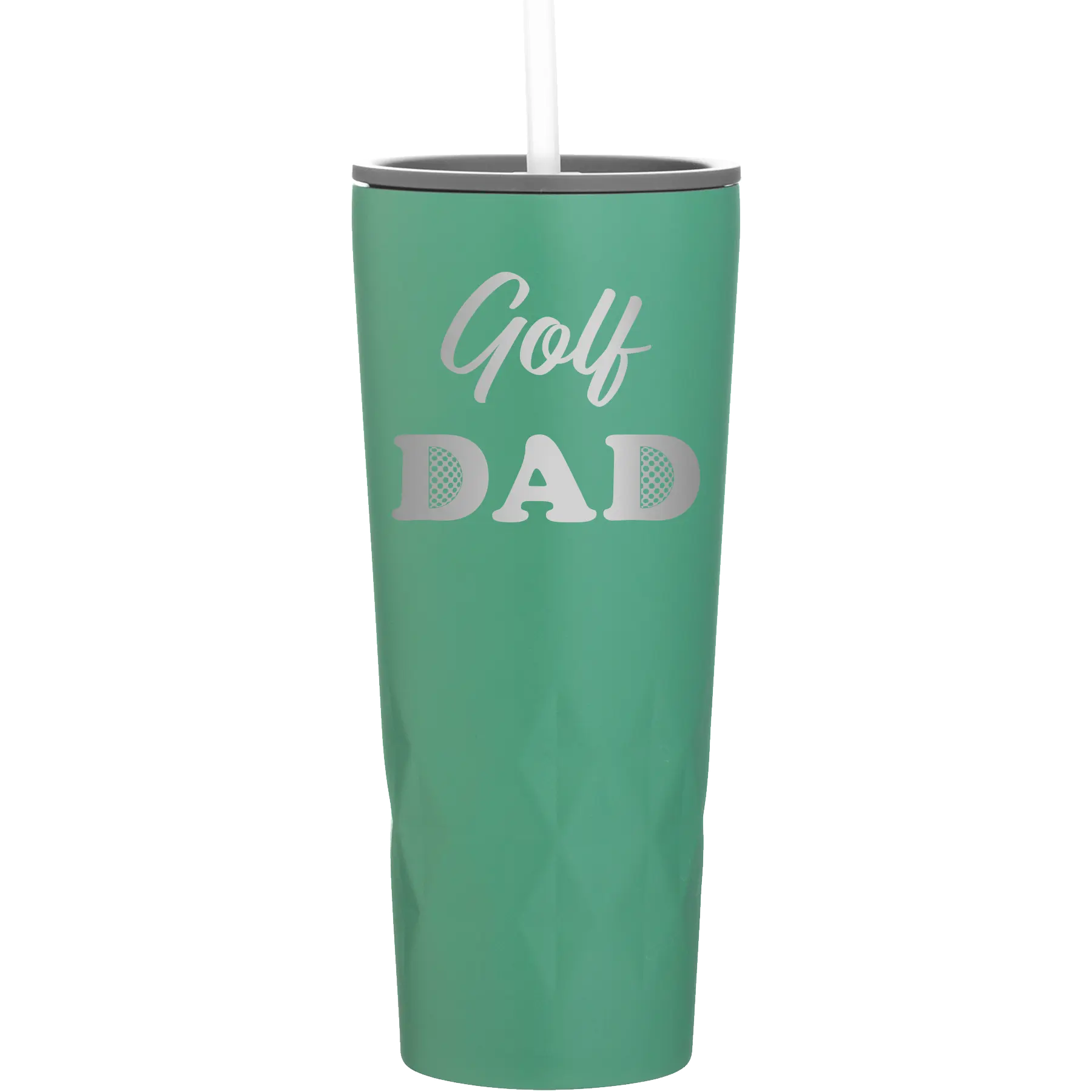 Laser etched forage 20 oz vacuum insulated tumbler with 'Golf Dad2' design