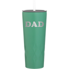 Laser etched forage 20 oz vacuum insulated tumbler with 'Hockey Dad' design