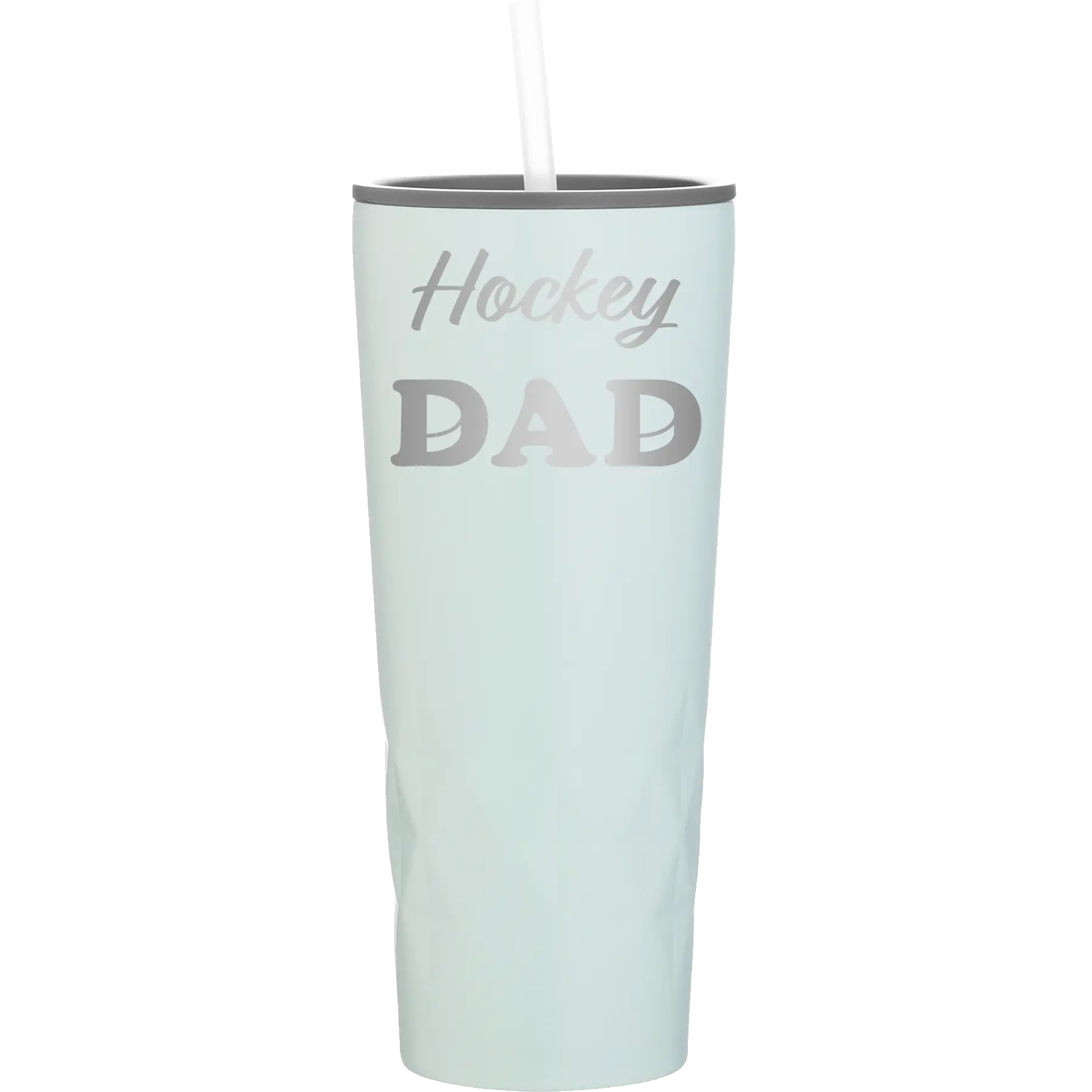 Laser etched meadow 20 oz vacuum insulated tumbler with 'Hockey Dad2' design