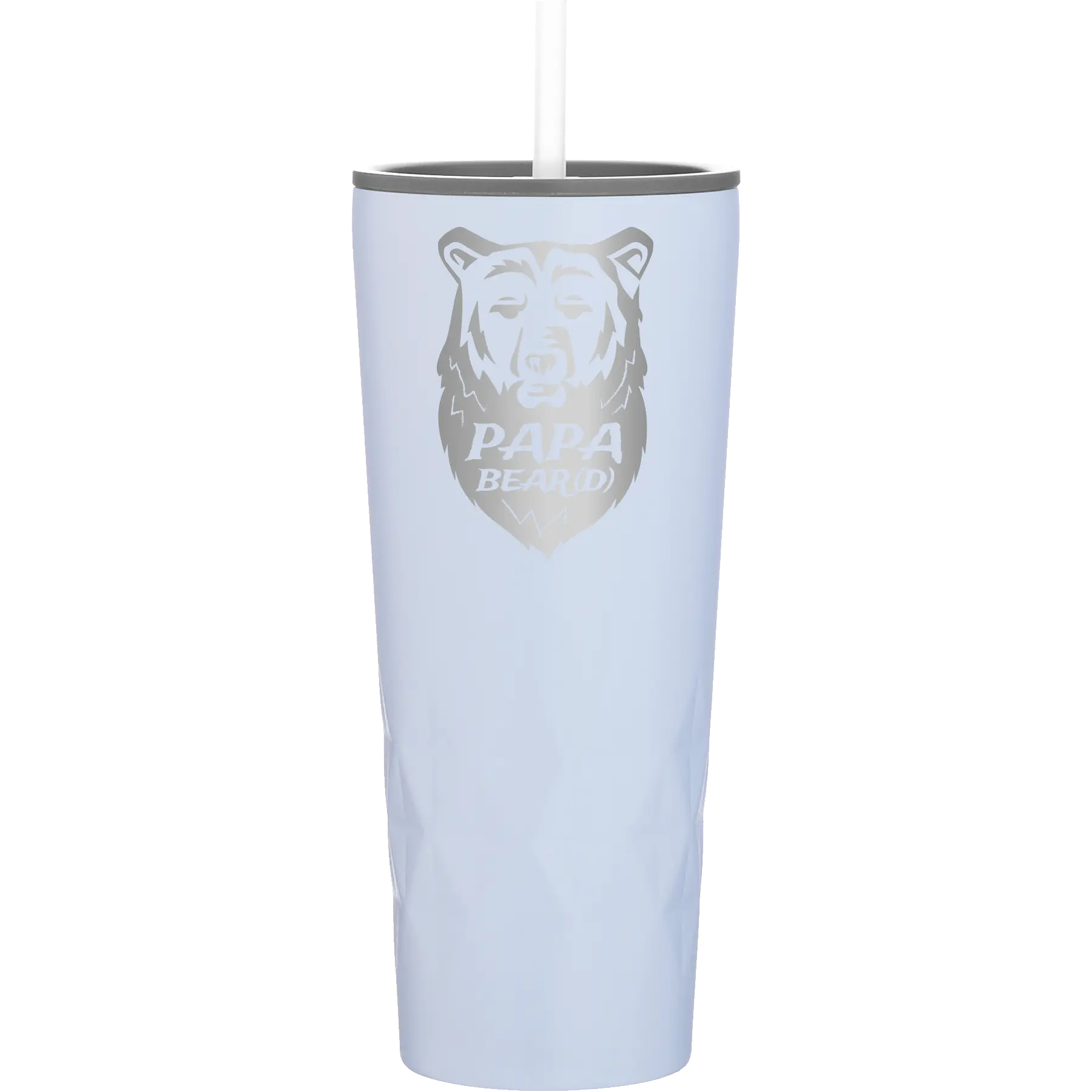 Laser etched landfall 20 oz vacuum insulated tumbler with 'Papa Beard' design