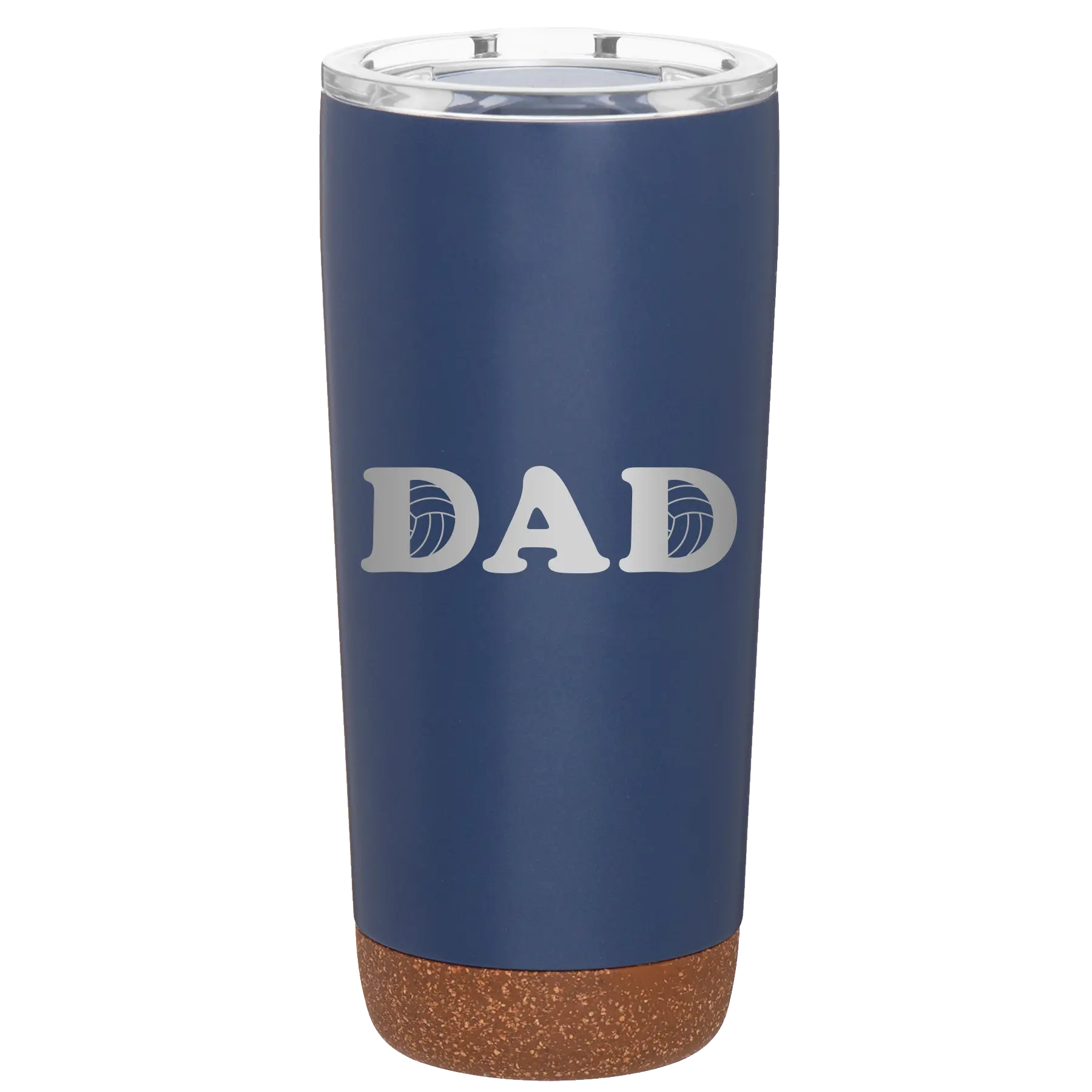 Laser etched constellation 20 oz vacuum insulated tumbler with 'Volleyball Dad' design