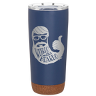 Laser etched constellation 20 oz vacuum insulated tumbler with 'Weirdo with a Beardo' design