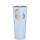 Laser etched landfall 20 oz vacuum insulated tumbler with 'Weirdo with a Beardo' design