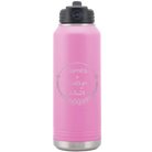 Personalized light purple 32 oz vacuum insulated water bottle with 'Name and Date' design