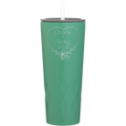 Personalized forage 20 oz vacuum insulated tumbler with 'Name and Date2' design