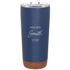Personalized constellation 20 oz vacuum insulated tumbler with 'Name Name Last Name est' design