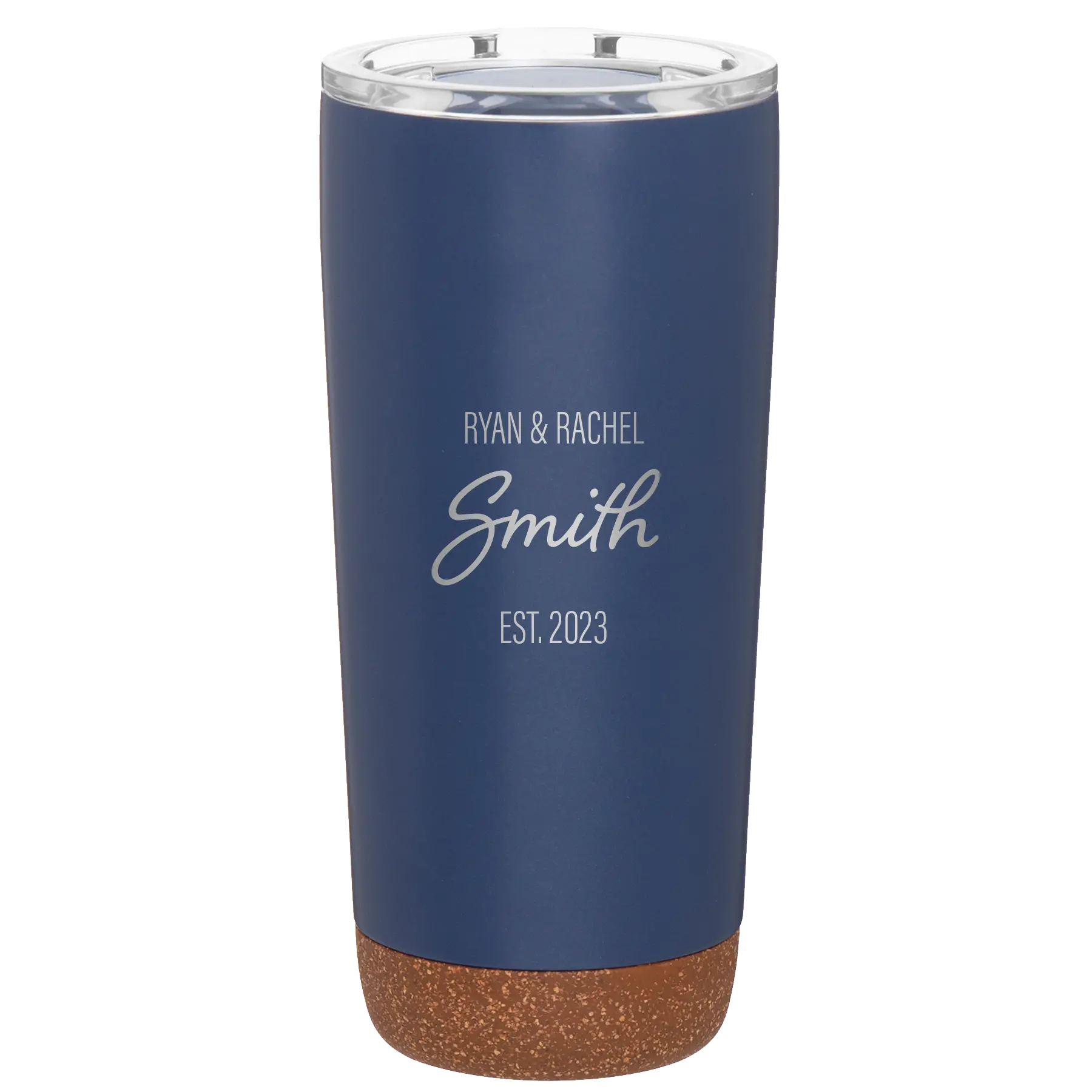 Personalized constellation 20 oz vacuum insulated tumbler with 'Name Name Last Name est' design