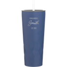 Personalized constellation 20 oz vacuum insulated tumbler with 'Name Name Last Name est' design