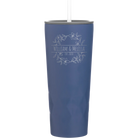 Personalized constellation 20 oz vacuum insulated tumbler with 'Names and est' design