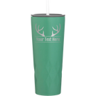 Personalized forage 20 oz vacuum insulated tumbler with 'Antler2' design