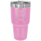 Personalized light purple 30 oz vacuum insulated tumbler with 'Baseball and Glove' design